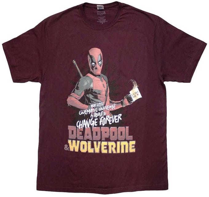 Marvel Deadpool - Deadpool & Wolverine Change Universe Heren T-shirt - 2XL - Rood