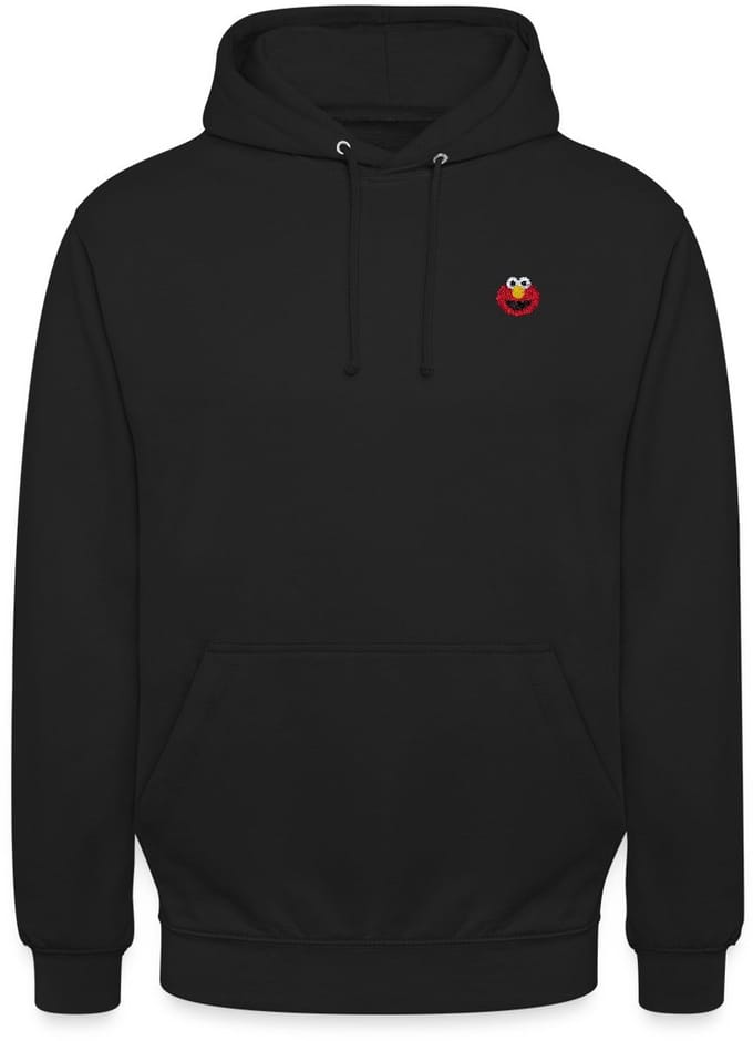 Sesamstraat Elmo Borduurwerk Hoodie Unisex