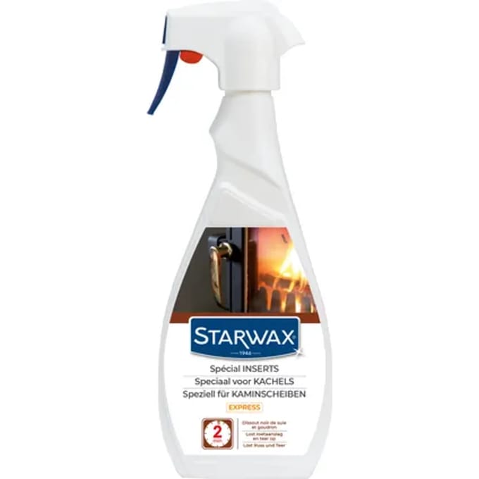 Starwax express reiniger speciaal voor inzethaarden 'Open Haard' 500 ml