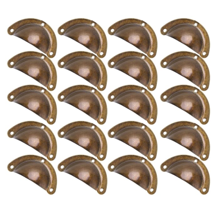 20 Stuks Handgreep Dumpling Vorm IJzer Materiaal Uniek Retro Elegant Stevige Ladehandgrepen voor Meubels
