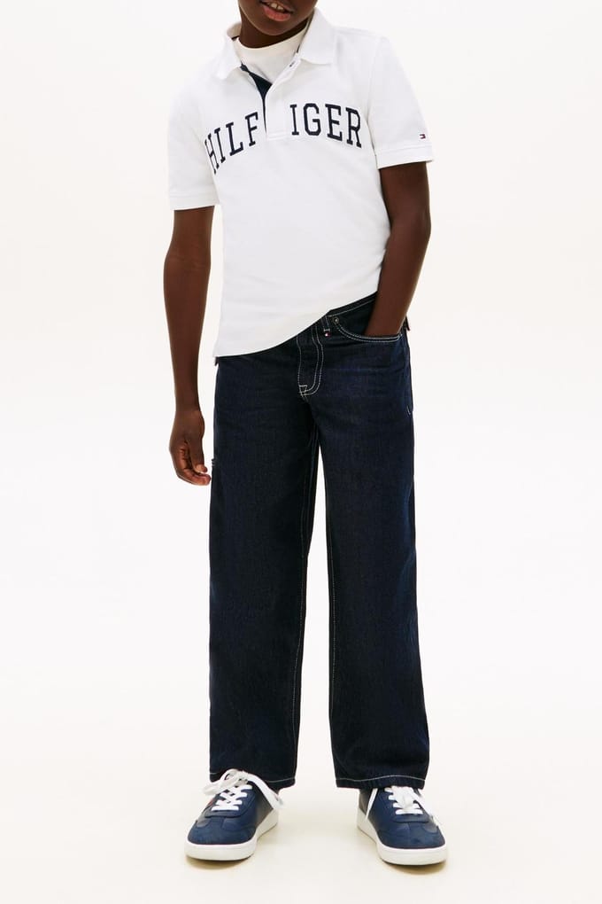Tommy Hilfiger Boys Hilfiger Varsity White Größe: 5 | Hemden Outlet | kids | Weiß