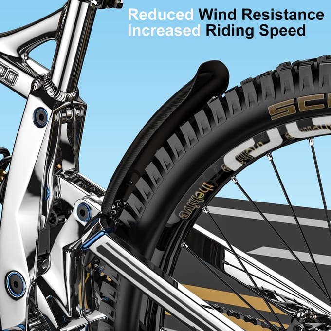 2 stks Mountainbike Spatbord Voor Achter Spatbord Set MTB Fiets Spatborden Mountainbike Accessoires 2 pcs black