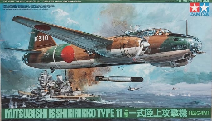 Tamiya Modelbouwpakket vliegtuig - 61049 Mitsubishi G4M1 “Betty” – 1:48 Plastic modelbouw