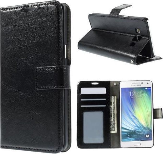 Cyclone wallet hoesje Samsung Galaxy A5 2015 zwart