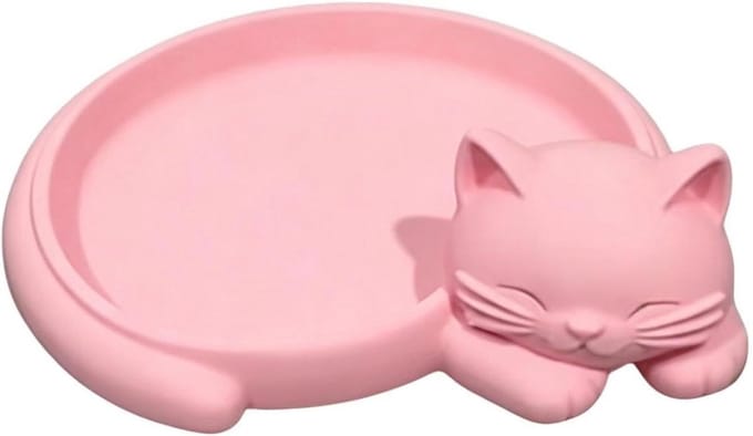 Sieraden Bakje - Kat Vorm - Accessoires Organiseren - 3D Print Technologie - 13 cm Breed - Niet Gespecificeerd