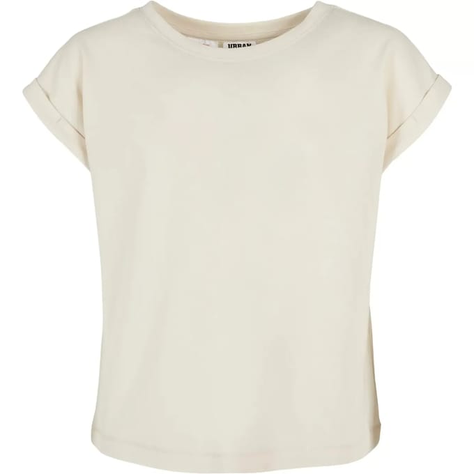 Urban Classics - Organic Extended Shoulder Kinder T-shirt - Kids 146/152 - Beige