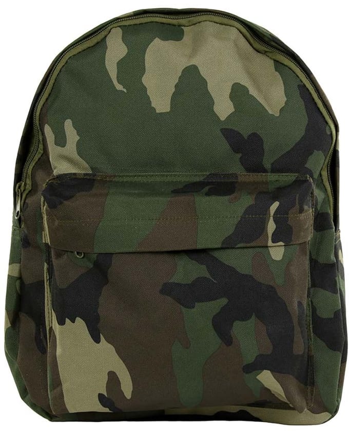 Fosco kinderrugzak woodland camo