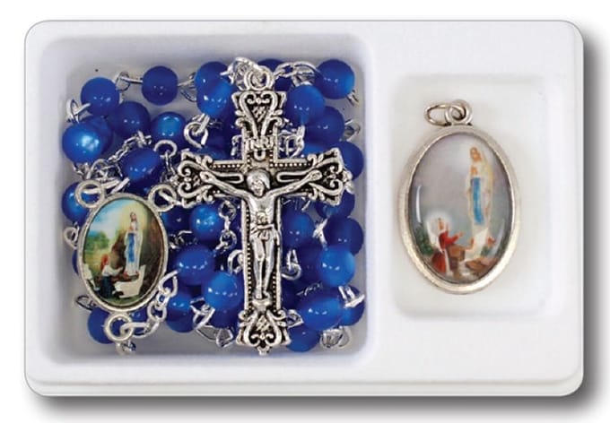 Rozenkrans Maria van Lourdes met extra Medaille.(914)
