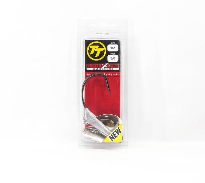 Têtes plombées Tackle Tactics TT Chinlockz SpinZ NC 1/2 oz 8/0, paquet de 2 (7530) red