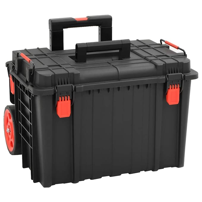vidaXL - Flightcase - draagbaar - 56,5x45,5x48 - cm - PP - zwart