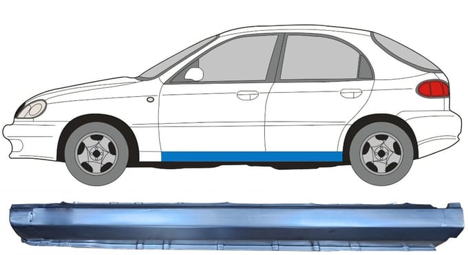 Volledige dorpel voor Daewoo Lanos 1997-2008 / Links