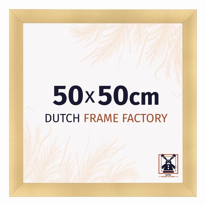 Fotolijst 50x50 cm - MDF - Goud Mat - Praag