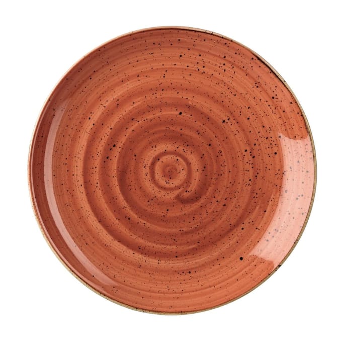 Churchill Stonecast Spiced Orange Evolve Coupe Bord 26cm (12 stuks)