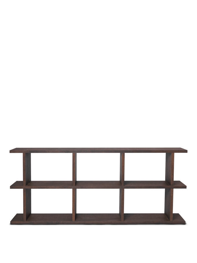 Ferm Living Kona boekenplank - dark stained - 3 x 2