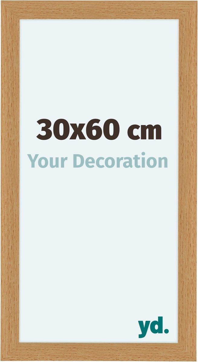 Your Decoration - Fotolijst 30x60 cm - MDF - Beuken - Como
