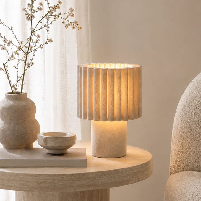Milton & Oldbrook Tafellamp Galati Beige