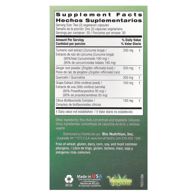 Bio Nutrition, Bien-être Saisonniers, 60 Capsules Végétales
