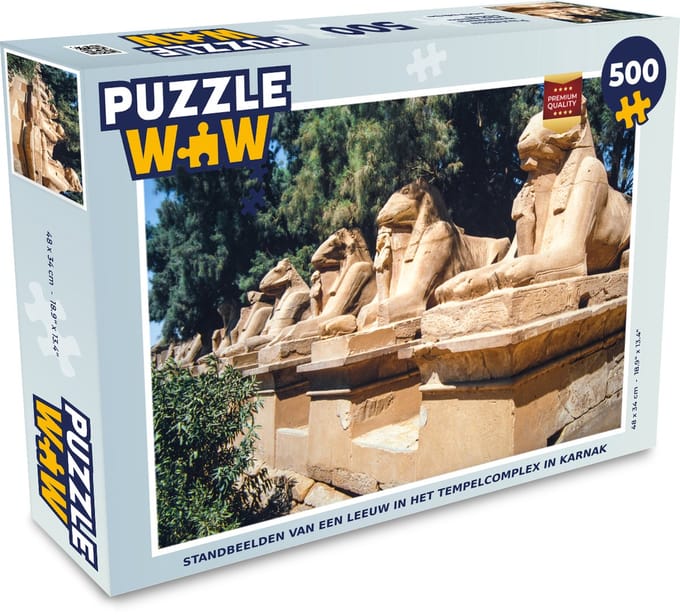 Puzzel Standbeelden van een leeuw in het tempelcomplex in Karnak - Legpuzzel - Puzzel 500 stukjes