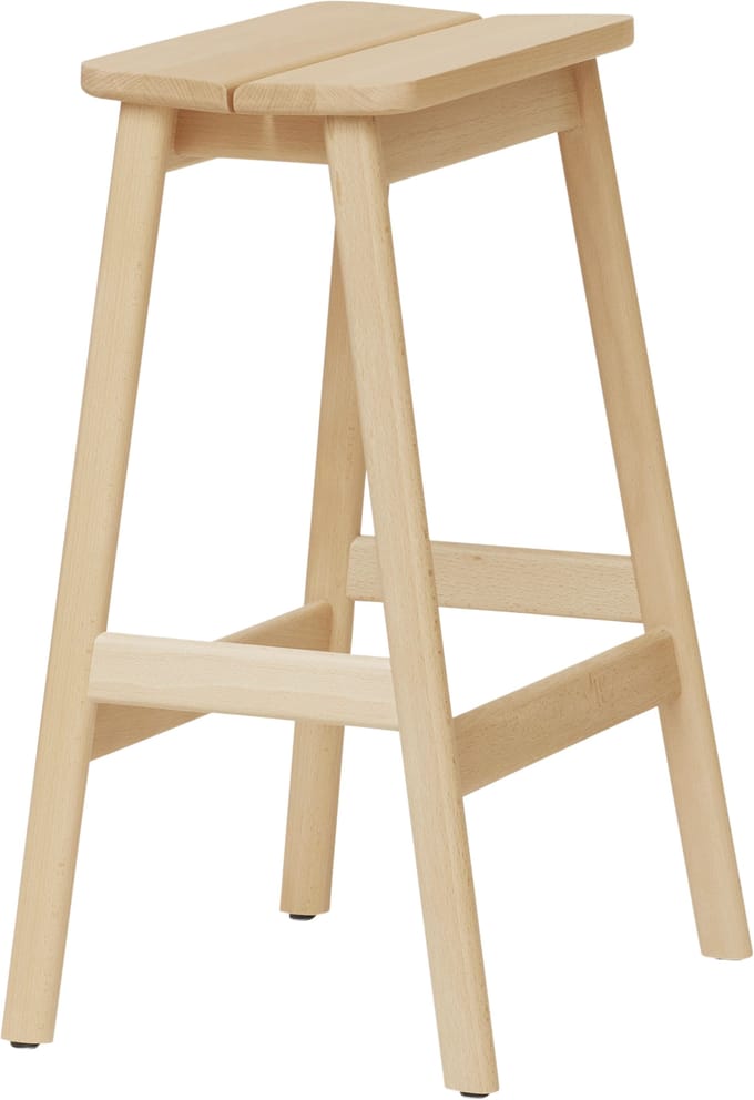 Form&Refine Angle Standaard Barkruk - 65 cm - beuken