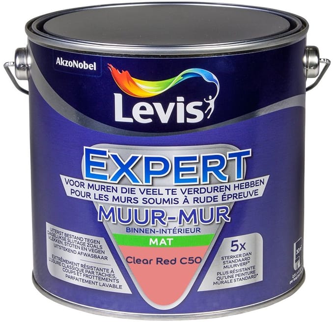 Levis - Expert Muur Binnen Mix - Clear Red C50 - Mengverf - 2,5 L