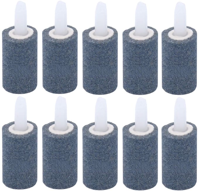 Dailygoods - 10 Stuks 2.5 cm Aquarium Luchtsteen - Luchtbel Diffuser voor Luchtpomp