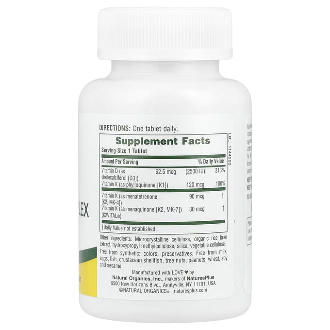 Vitamine D3 & Vitamine K Complex, 90 Tabletten