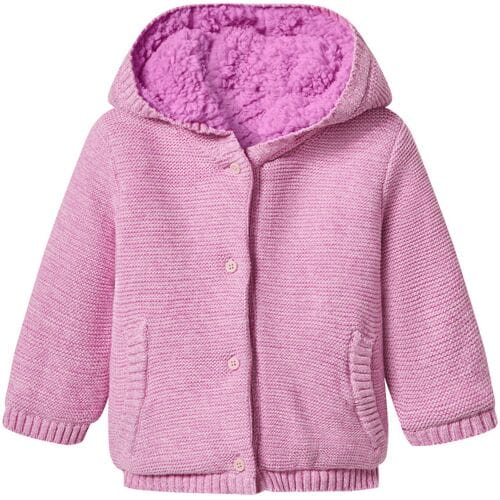 LUPILU Gebreid baby vest (Lila, 62-68)
