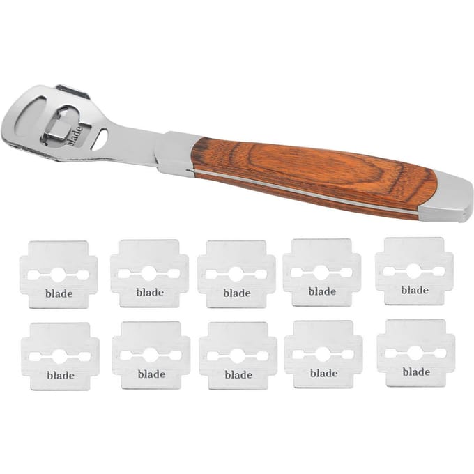 Couteau à effiler et à découper le cuir, poignée confortable, avec 10 lames détachables white
