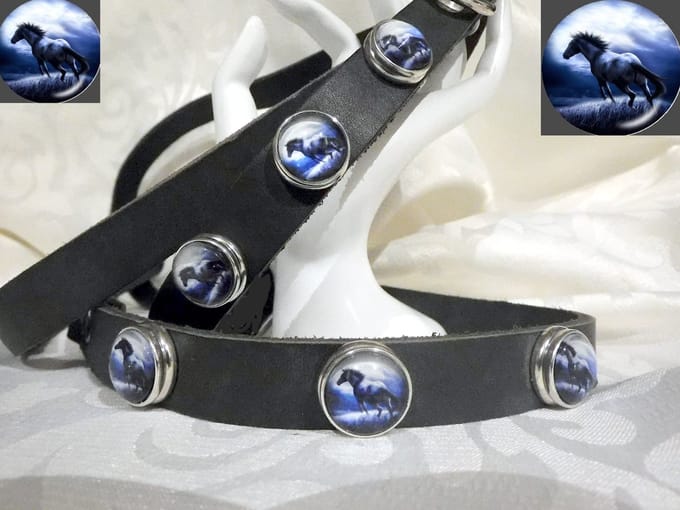 Hetty'S - Stoere set - van hondenhalsband en looplijn - met verwisselbare chunks