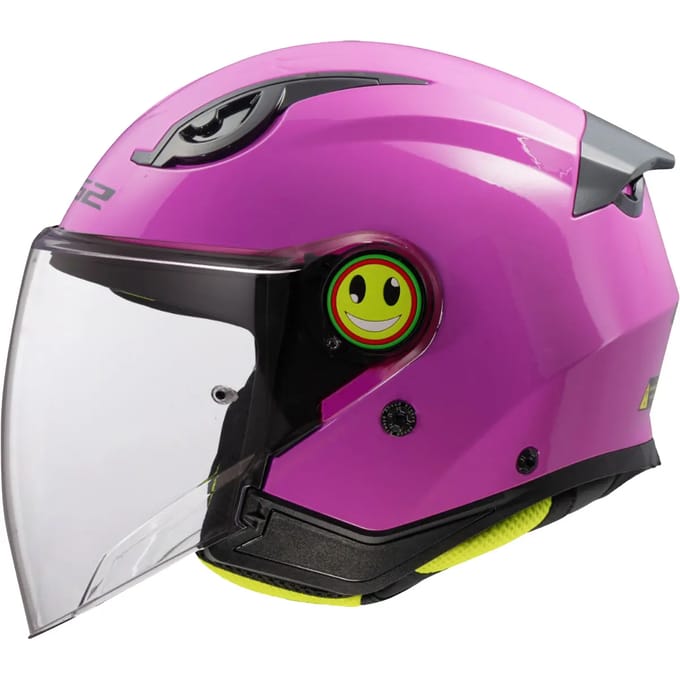 LS2 OF622 Funny II Solid Roze Kinder Jethelm - Maat L - Helm