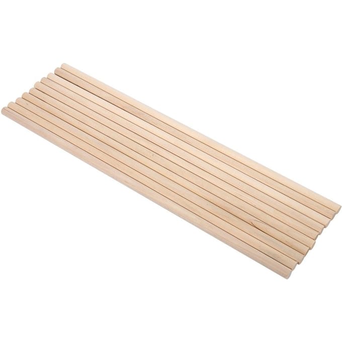 10 stuks DIY Houten Kunst Handwerk Stokjes Pluggen Paal Staven Zoete Bomen Hout Gereedschap 0.8CM*30CM beige