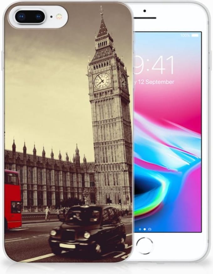 Apple iPhone 7 Plus | 8 Plus Siliconen Back Cover Londen