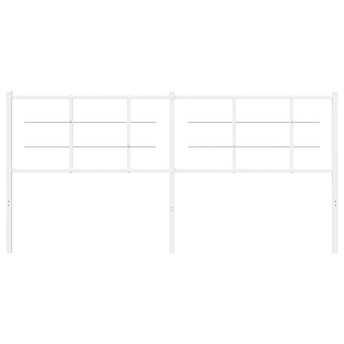 vidaXL - Vervangend - hoofdbord - 180 - cm - metaal - wit