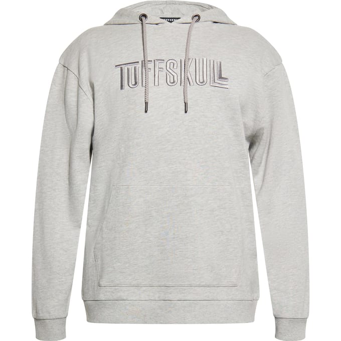 TUFFSKULL Sweatshirt Heren licht grijs melange