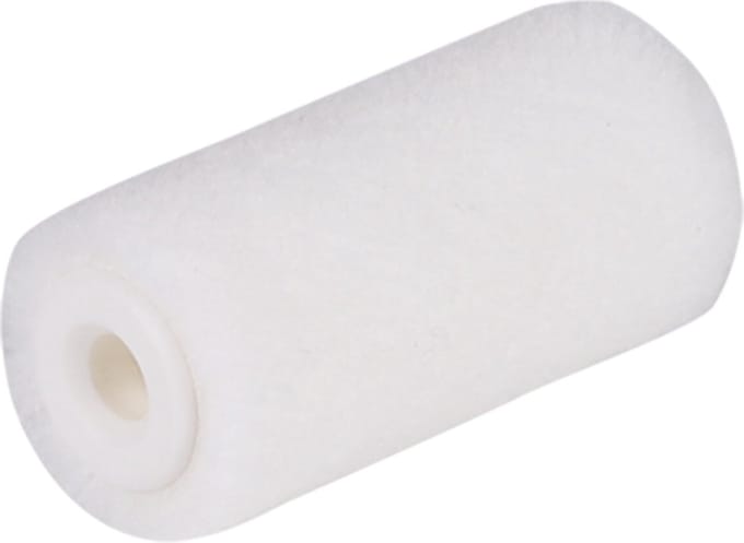 Copenhagen Pro aflakroller vilt - 5 mm poolhoogte - 5.5 cm - wit (4 stuks)