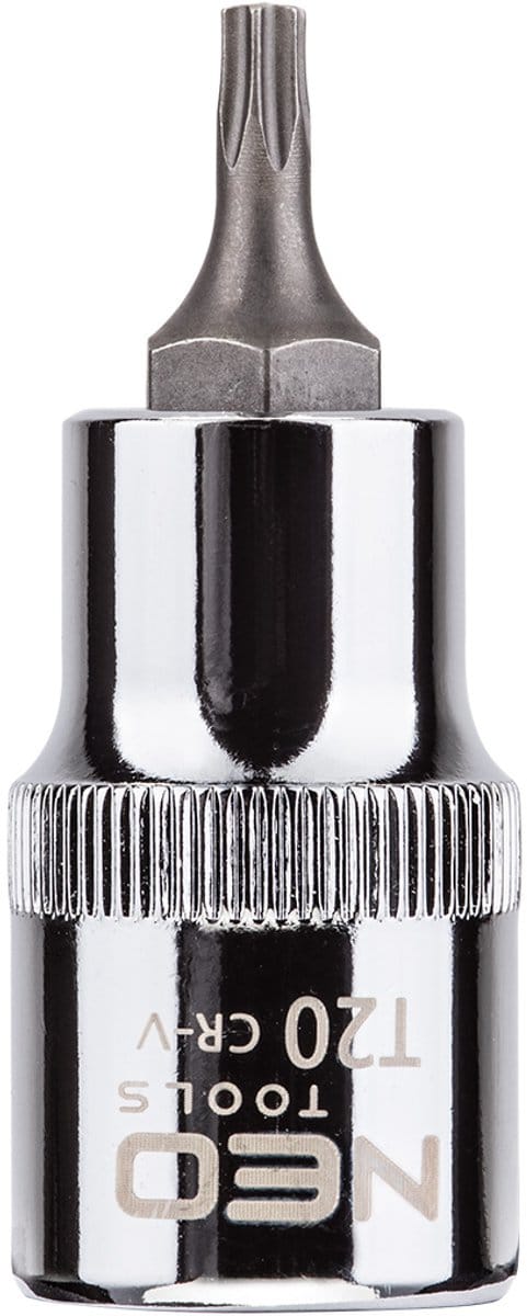 NEO Torx Eindstuk - 1/2" Nasad - T20 - 55 mm - Staal S2 - TÜV Certificaat