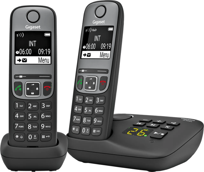 Gigaset A705A Duo Telefoons Zwart