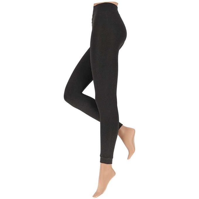 Sarlini - Lounge legging dames - Fleece - Donker Grijs - Winterlegging - S/M