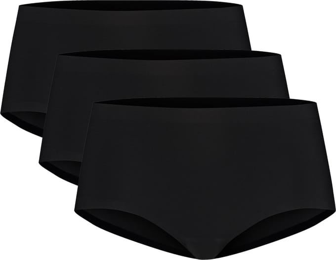 Ten Cate Dames Secrets Heupslip Midi Naadloos 3-Pack Effen Zwart - Maat M