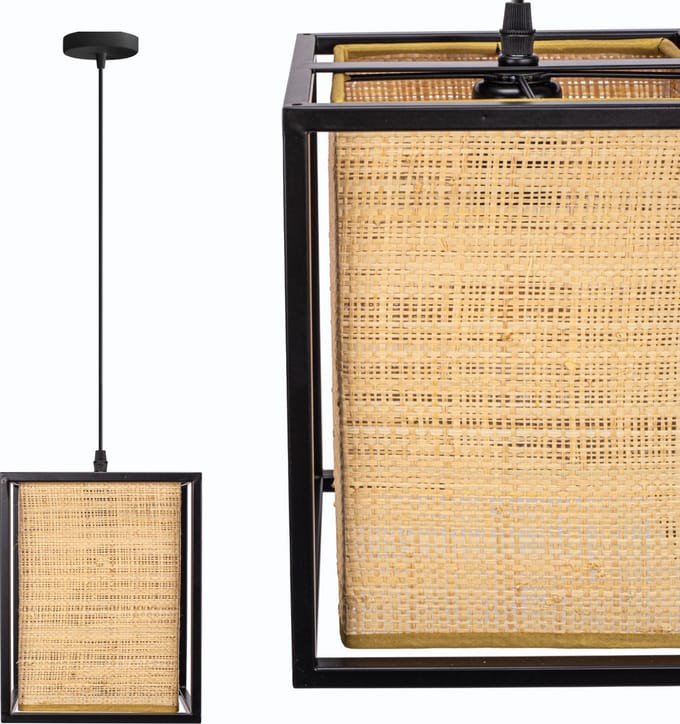 Toolight App1285-1Cp Hanglamp Bruin 25X20X25Cm