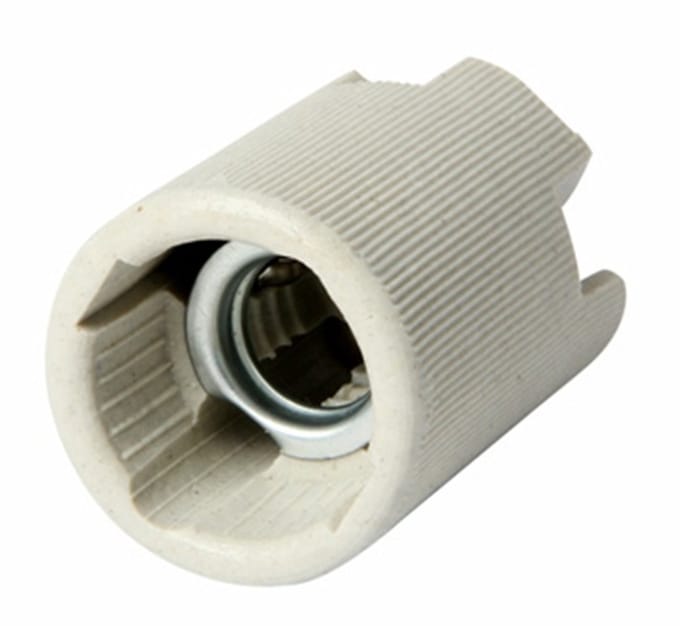 Next Serie - Keramische Lampfitting - E14 - 220V - Wit
