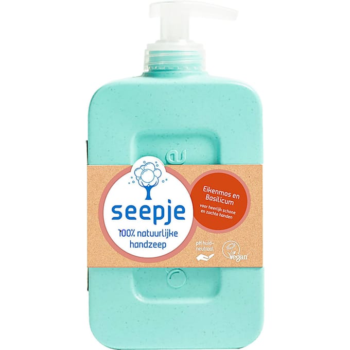 Seepje Handzeep Eikenmos en Basilicum