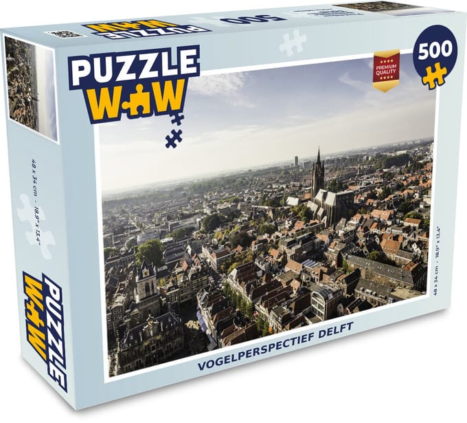 Puzzel Lucht - Delft - Architectuur - Legpuzzel - Puzzel 500 stukjes