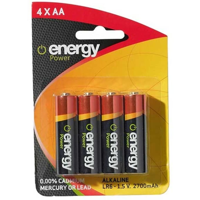 Energy Power 4xAA alkalinebatterij