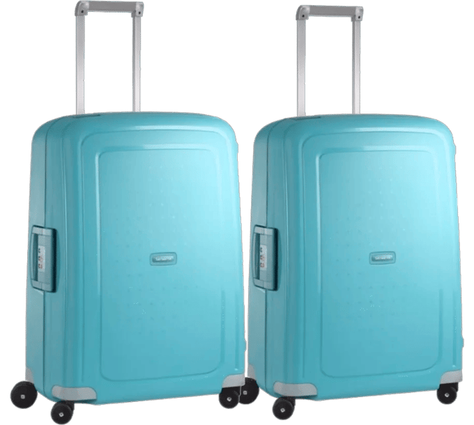 Samsonite S'Cure Spinner 69cm Duo Pack Aqua Blue