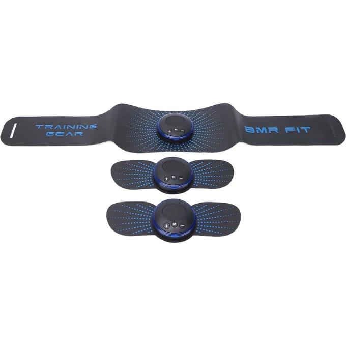 Buikspiertrainer EMS Spierversterker Stimulator Abdominaal Lichaam Arm Verstevigende Stimulerende Riem gray
