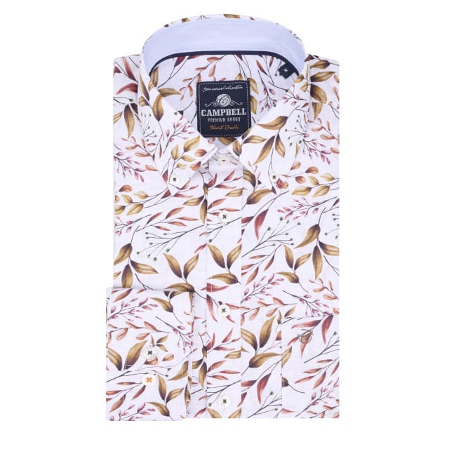 Campbell Casual overhemd met lange mouwen