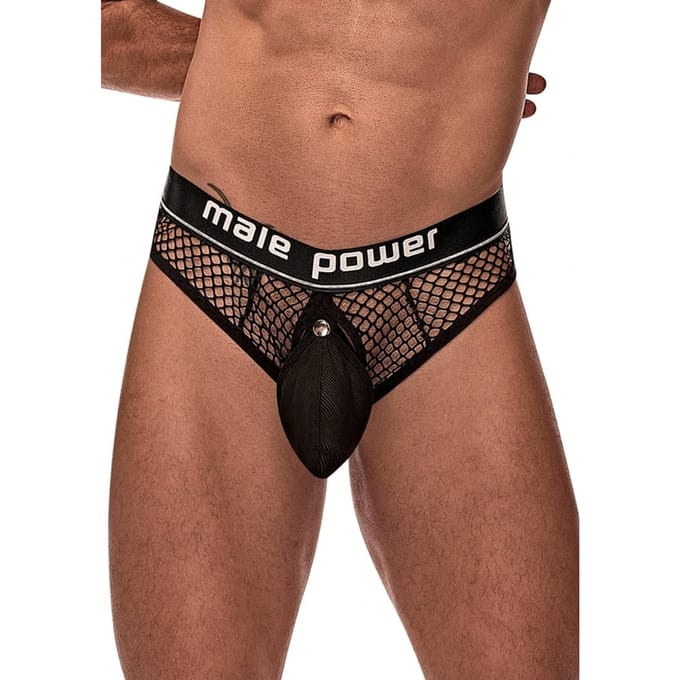 Male Power - Cockring String - Zwart