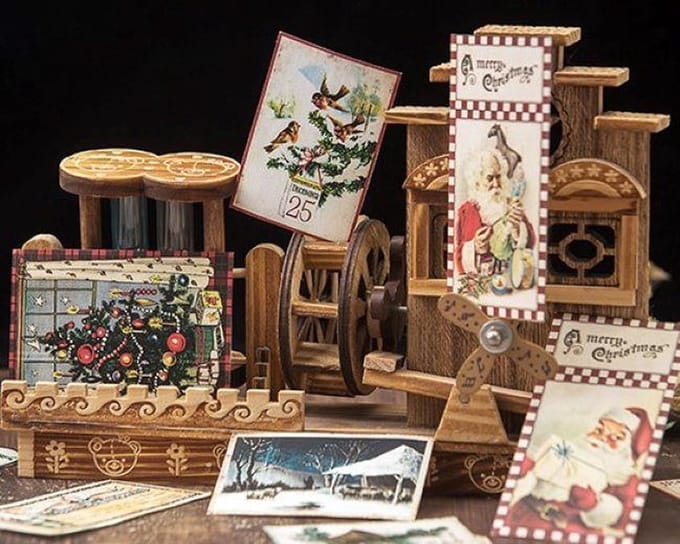 Vintage stickers Kerst - 140 stuks - Kerststickers