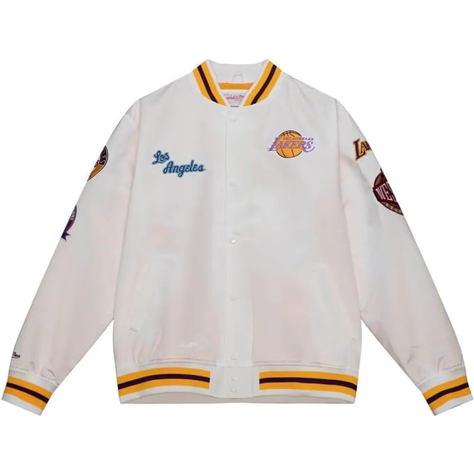 Lichtgewicht satijnen jack Los Angeles Lakers M&N City Collection